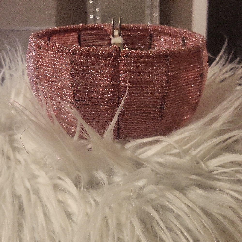 ✨️URBAN OUTFITTERS Pink Sparkly Beaded Tealight Holder Hanging Lantern🕯